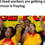 Fast food workers celebrate a livable wage increase
