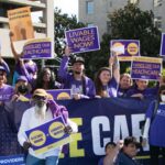 On May Day 2024 home care workers rally for livable wage for caregivers in Sacramento